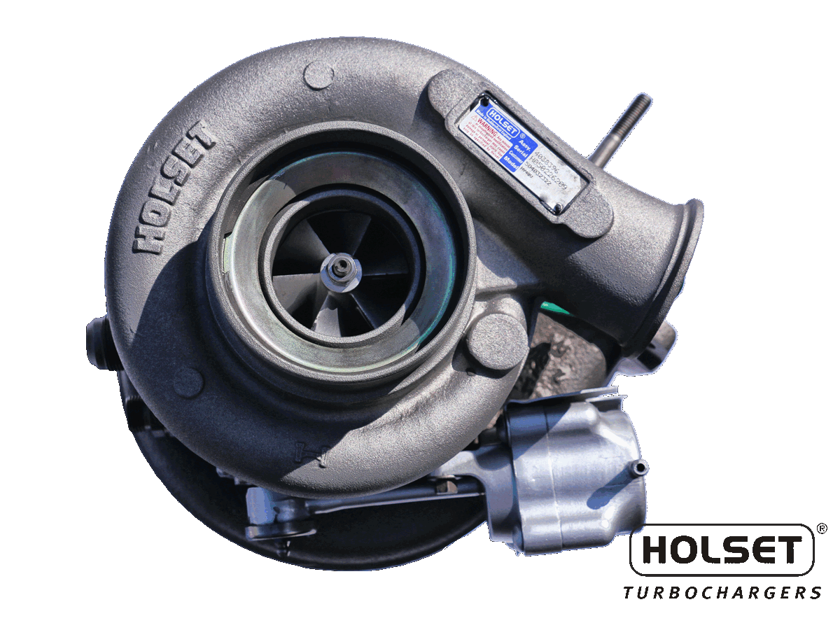 Turbina Holset revisionata per veicolo industriale, lato compressore